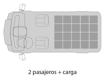 Van Ambacar Shineray X30 de carga distribución de asientos